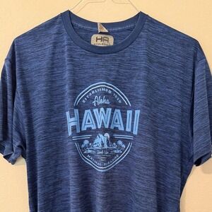 Hawaii Rash Guard - Blue - Mens XL